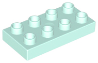 Lego Duplo kostka mintová 4x2 úzká